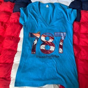 Small Puerto Rico soft Women’s shirt 787 Mi Isla